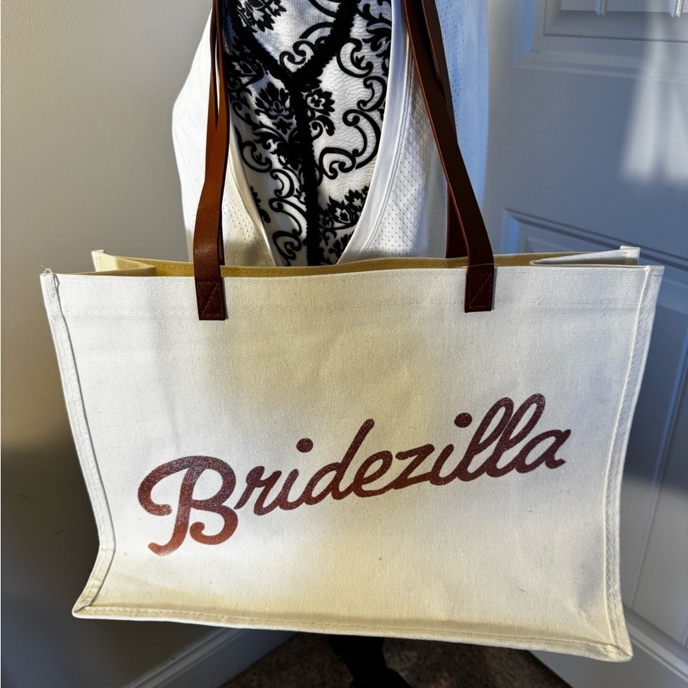 Bridezilla Cream Tote Bag NWT